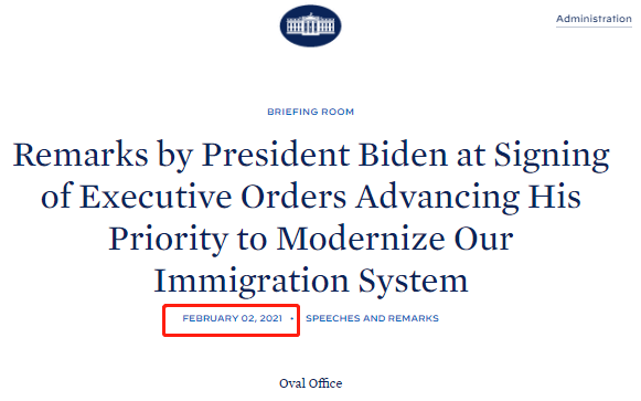 拜登签署三大移民行政令，美国将重新拥抱移民