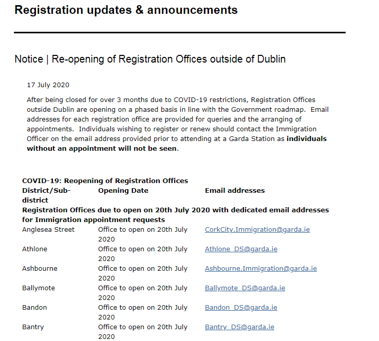 注意！爱尔兰签证预约开放！政府救助计划将再度延长！