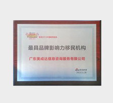 最具品牌影响力移民机构
